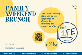 Family Weekend Brunch by Duke LIFE banner